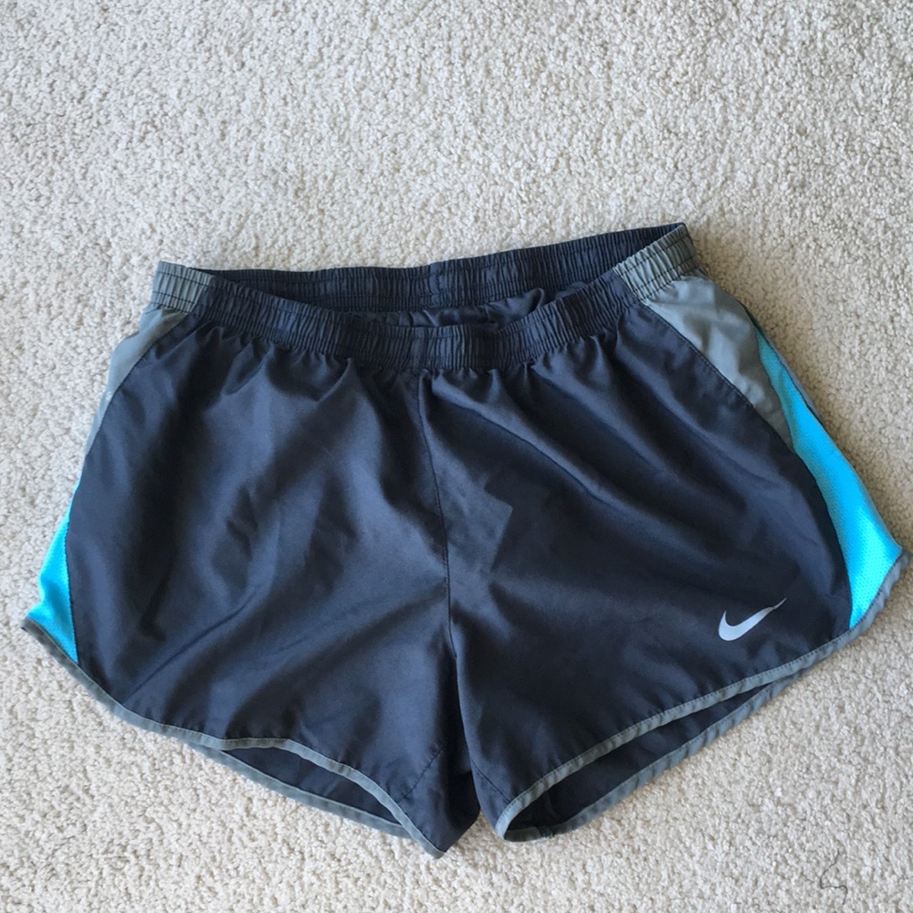 Nike medium grey blue running shorts lined dri-fit